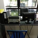 Meja, kursi tunggu dan sarana penerimaan (desk information) 2